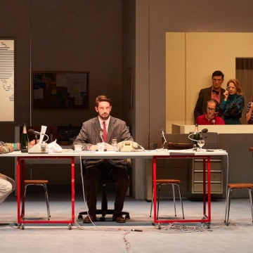 Image du spectacle Une Télévision française de Thomas Quillardet / Cie 8 avril