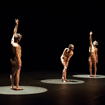 Image du spectacle Kenneth Goldsmith de Fidget (for three dancers)
