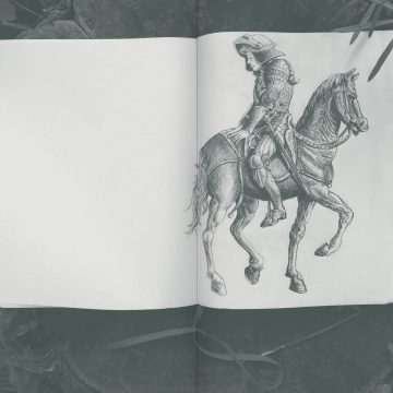 études pour figures de tarots, encre de chine sur carnet