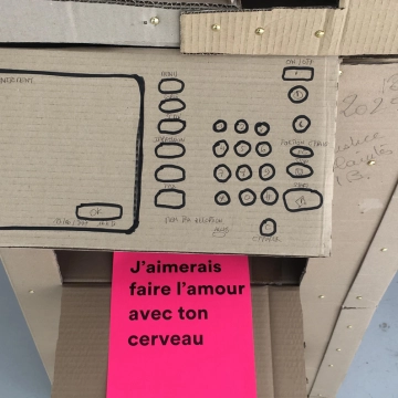 J'aimerais faire l'amour avec ton cerveau, 2018, Ferme du Buisson 