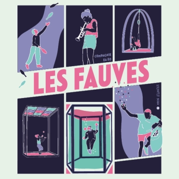Image du spectacle Les Fauves de Johan Swartvagher et Éric Longequel / Cie Ea Eo